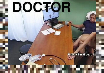 Euro booty slut fucked by doctor