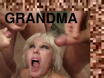 Amazing Grandma Dalny Marga Fucks Five Horny Bastards and Wears Them Out