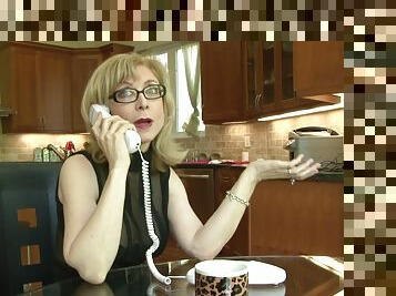 Nina Hartley gets talked into riding a dick like never before