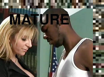 Mature Boss Sara Jay Interracial Sex Applicant