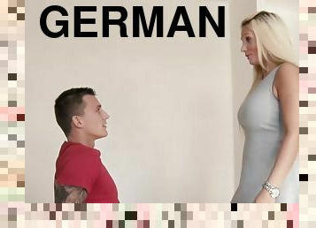 Thick German blonde Tatjana Young fucks a stranger