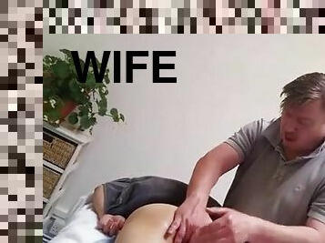 wife having a massage