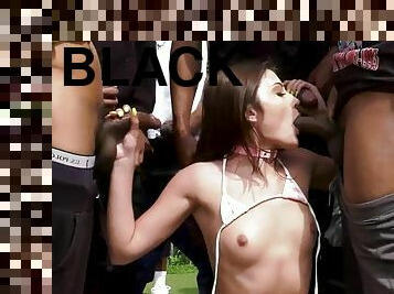Adria Rae Loves BBC - Blowbang Cumpilation Blowbang Bukkake BBC Whore - Blowbangwhores