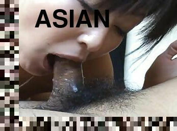 Hot Asian milf likes cum in mouth