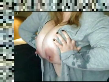 Big Milky boobs on web cam