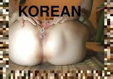 Korean stephanie with anal beads