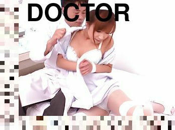 Sexy nurse Rio Fujisaki makes sure that her doctor doesn't get overworked