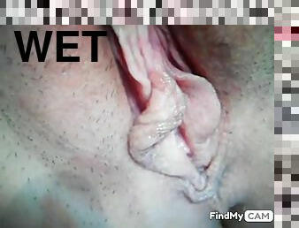 Magnificent Shaved Girl Makes Her Pussy Wet