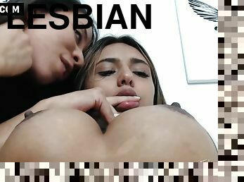 Hot Sexy Lesbian Couple Having Nice Sex Show