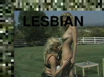 Lesbian hottie Hyapatia Lee having sex with her sweetie outdoors