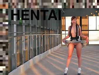 Anime Hentai Style Up Skirt Flashing by Jeny Smith