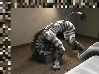 How Zebra enjoy by himself HD by h0rs3