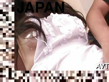 Kinky japanese pussy toying