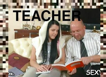 Sweet pleasuring for teacher