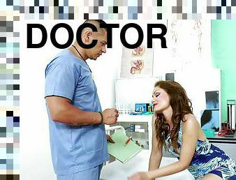 Sexy Sophie Lynx is cured with the rock-solid cock of her doctor