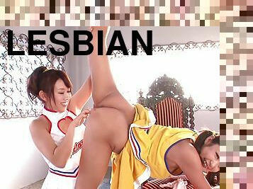 Nasty cheerleaders want to make each other's cunts wet