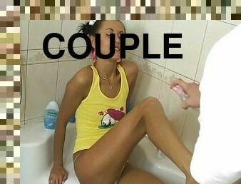 Honey Tatyana V enjoying awesome bathroom shagging