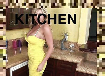 Memphis Monroe is the type of chick who loves all of this attention as she gets naughty in her kitchen