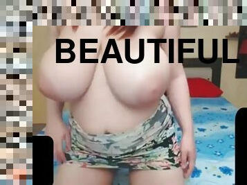 Beautiful bbw girl with massive tits