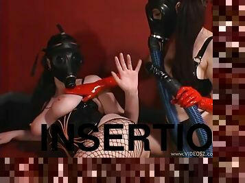 Babes teases their holes with cute toy insertions and fetish in BDSM scene