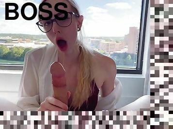 Boss Fucks The Teenage Receptionist Massive Creampie - Hd