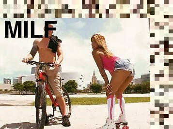 Hot Latina MILF Likes Roller Skating and Cocks