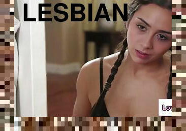 Horny latina lily hall licks two hot lesbians pussy