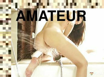 banyo-yapma, mastürbasyon-masturbation, amcık-pussy, amatör, genç, sıkı, duş, tek-kişilik