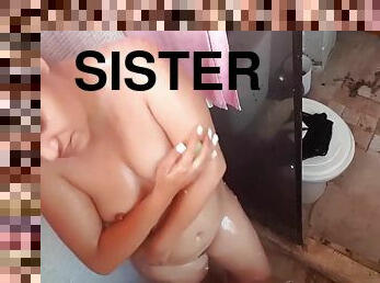 Brazilian step sister caught masturbating