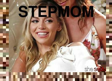 Stepmom And Stepdaughter In Lesbo Action - Cherie deville