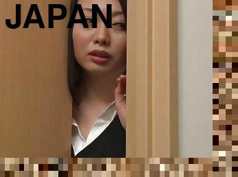 Japanese office girl receives hardcore pounding as she moans