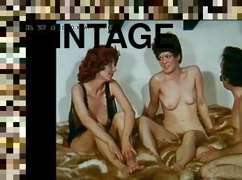 poilue, orgie, fellation, ejaculation-sur-le-corps, vintage