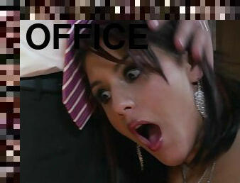 Vivacious Porn Star Enjoying A Hardcore Fuck In Her Employer's Office