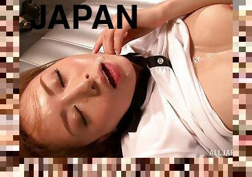 Ardent sex in the missionary pose with Japanese milf Akiho Yoshizaw