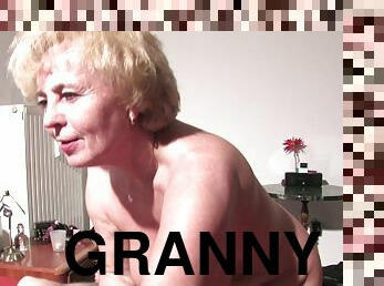 Granny tight anal smashed hardcore in threesome porn