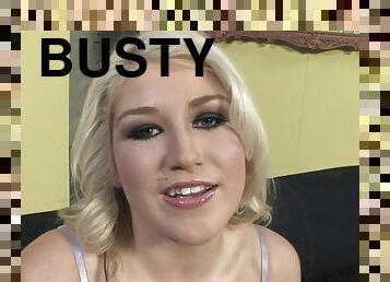 Busty blond is going to be sucking a huge black cock