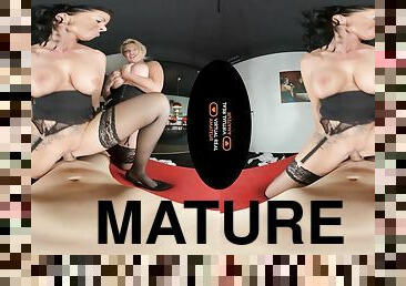 Shameless mature sluts VR porn video