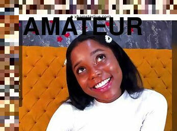 Amateur ebony teen wonderful cam show video