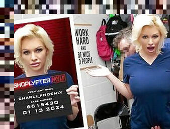 Blonde Nurse Gets Caught Shoplifting Medical Supplies - Shoplyfter MYLF