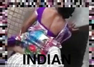 Indian clothed sex in public place