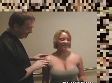 Beautiful Young Blonde Wife Big Tits Shared with Dirty D