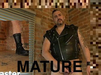 Leather Master cums on his dirty boots and tells you to lick them clean PREVIEW