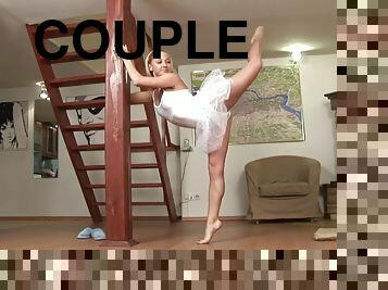 Sweet extreme flexible Teen Ballerina gets contototion kamasutra fucked