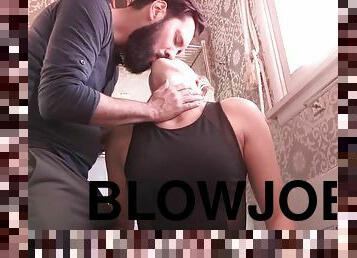 Lexi Davis giving her guys dick superb blowjob indoors