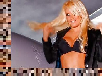 Glorious Blonde Playmate Crystal Harris Showing All Her Good in Airstrip