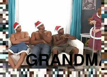 Grandma Gets Gangbanged By Several Black Dudes