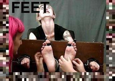 Feet, Stocks, Tickling