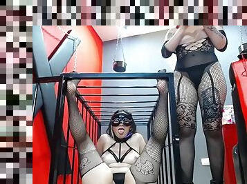 BDSM session of two lesbians