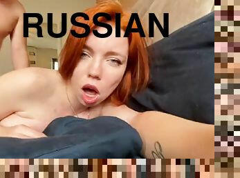 Redheaded Russian slut gave herself up for a hard fuck!