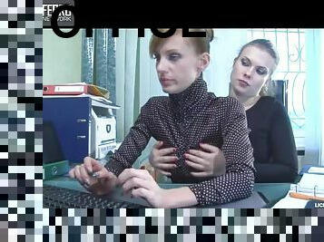 Pussy Eating At The Office With Alana & Rosa